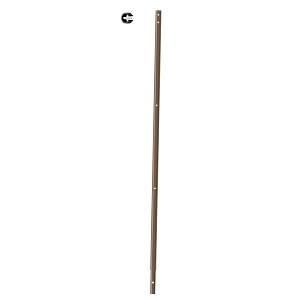 Lien vers un produit variante ou accessoire : Rallonge 120cm pour piquet clôture avec clip de fixation, en acier peint diamètre 2.5cm
