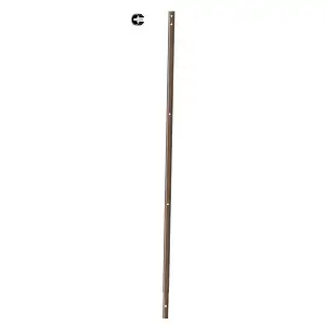 Rallonge 120cm pour piquet clôture avec clip de fixation, en acier peint diamètre 2.5cm