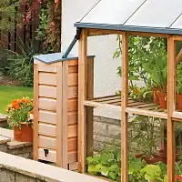 Récupérateur eau de pluie en bois 100L Gabriel Ash