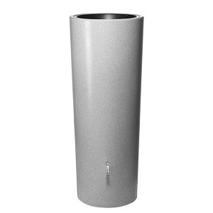 Récupérateur eau de pluie 350L avec bac à plantes Stone - Gris clair
