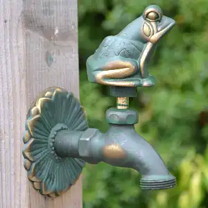 Robinet grenouille en laiton - Vert émeraude