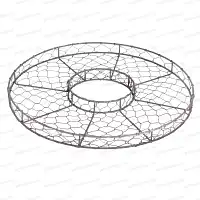 Grillages de protection anti Chien et Chat pour plantes 40cm - Rond - lot de 2