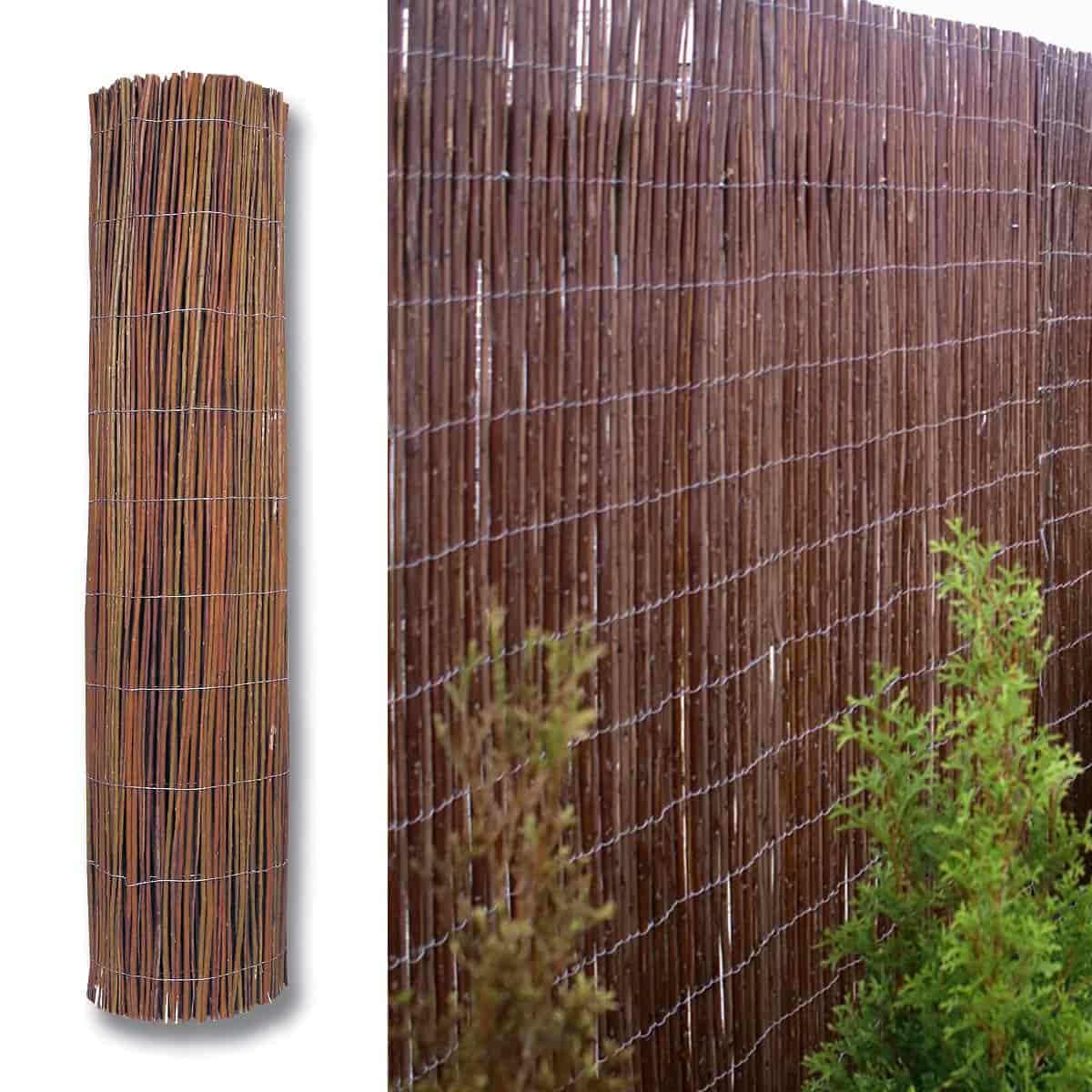 Rouleau De Clôture En Roseau/Bambou - Brise-vue Jardin - Longueur 80 à 1500 Cm - Hauteur 30 à 180 Cm - Naturel Et Durable