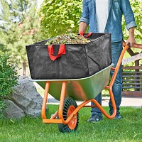 Sac à déchets verts et végétaux pour brouette 300 litres, charge 150kg - L.65 × l.65 × H.70cm