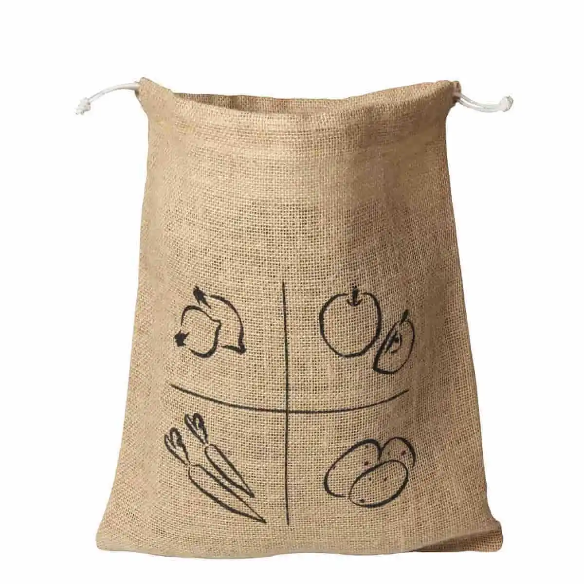 Sac à vrac en jute naturel - Taille M  Sac à vrac en jute naturel - Taille M