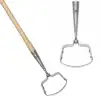 Sarcloir oscillant 125mm en acier trempé pour désherbage - Manche en bois H.150cm