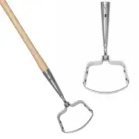 Sarcloir oscillant 125mm en acier trempé pour désherbage - Manche en bois H.150cm