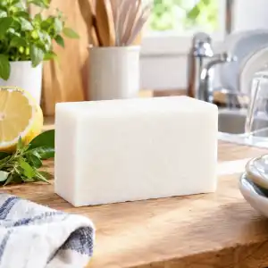 Savon vaisselle solide dégraissant au bicarbonate et citron 150g - 100% origine naturelle