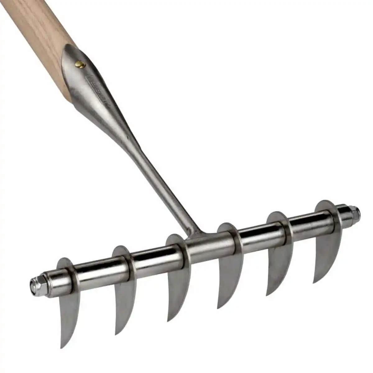 Scarificateur pelouse manuel 6 dents en inox Sneeboer  Scarificateur pelouse manuel 6 dents en inox Sneeboer