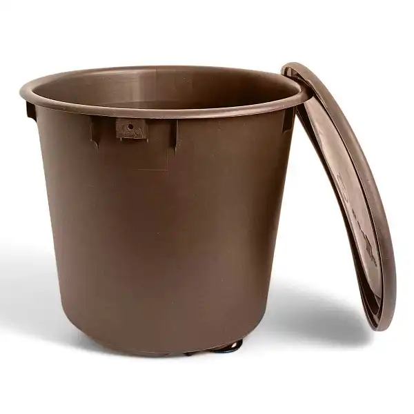 seau bokashi box marron