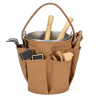 Seau de jardin galva avec 6 poches à outils 13L