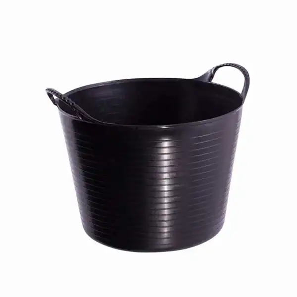 seau souple noir 14l