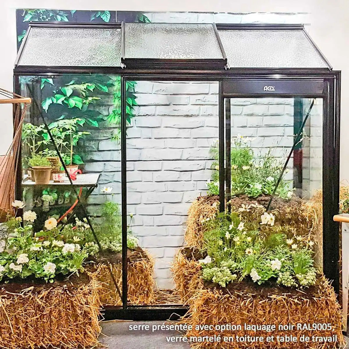 Serre de jardin adossée Prestige ACD Miccolo 1.85m2  Serre de jardin adossée Prestige ACD Miccolo 1.85m2