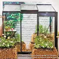 Serre de jardin adossée Prestige ACD Miccolo 1.85m2  Serre de jardin adossée Prestige ACD Miccolo 1.85m2