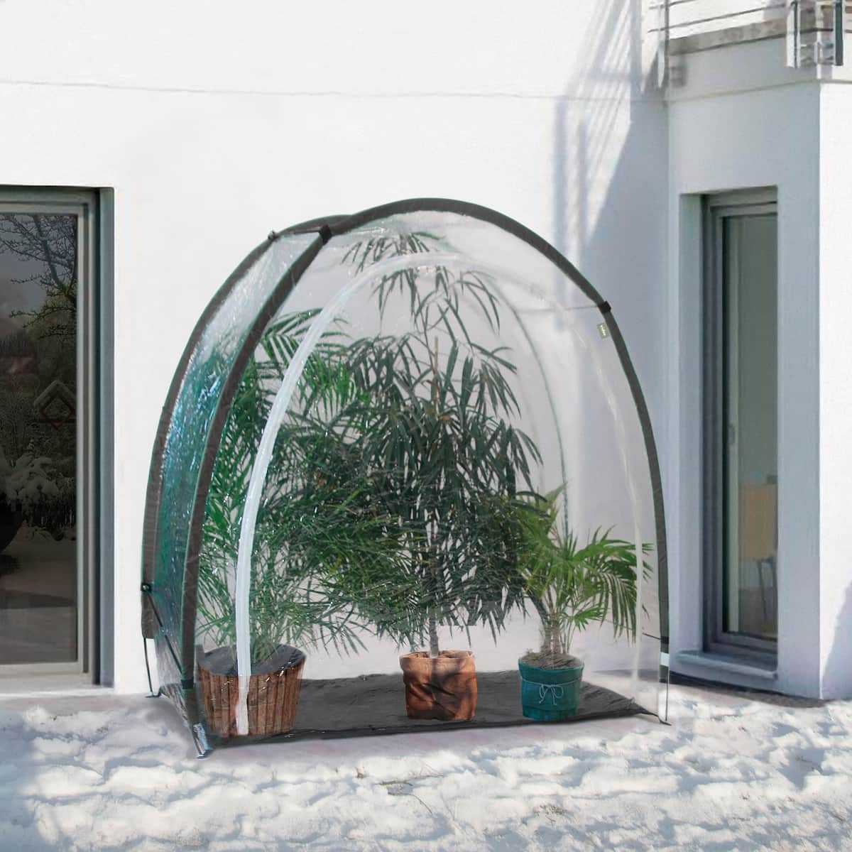Tentes de protection pour plantes en hiver