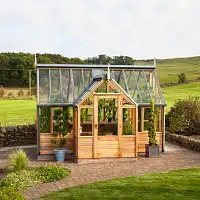 Serre de jardin en bois Portico RHS Gabriel Ash - 11 panneaux