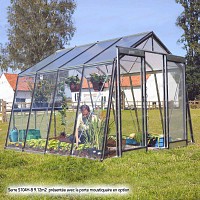 Serre de Jardin Prestige 9.12m2 paroi oblique S104H Bplus