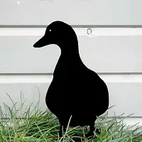 Silhouette Canard - déco de jardin en métal