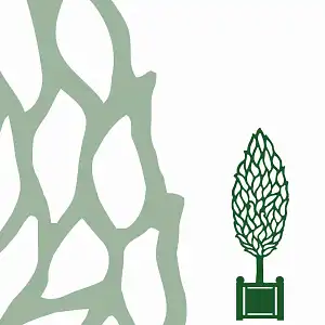 Silhouette arbre Charme Petit modèle L.30 x H.101cm