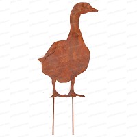 Silhouette Oie - déco de jardin en métal