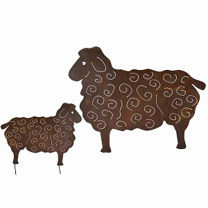 Silhouette Mouton au choix - déco de jardin en métal