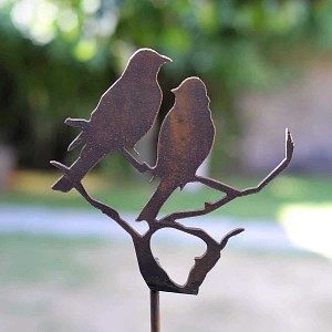 Figurines décoratives à piquer d'animaux en métal pour la décoration des  jardins