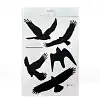 Silhouette anti collision oiseau - 1 feuille de 5 autocollants