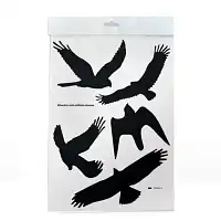 Silhouette anti collision oiseau - 1 feuille de 5 autocollants  Silhouette anti collision oiseau - 1 feuille de 5 autocollants