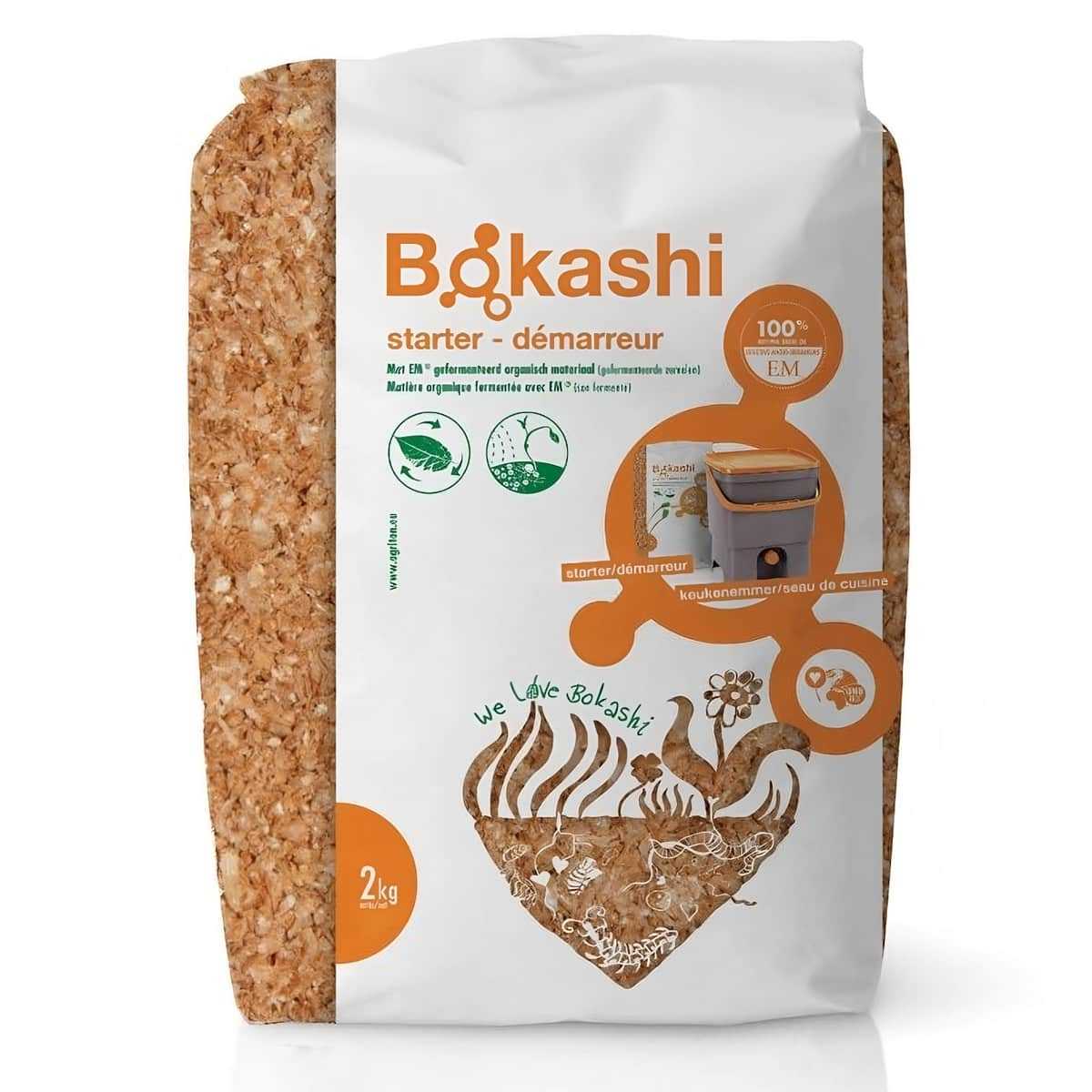 Son au bokashi actif sac de 1 kg d'activateur de compost