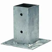 Support de poteau à visser 7x7x15cm acier galvanisé
