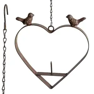 Mobile coeur à suspendre pour boule de graisse - 43cm