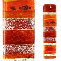 Suspension en verre ROUGE