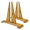 2 supports panneau et claustra en bois