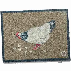 Paillasson Poule 100% recyclé 65x85cm