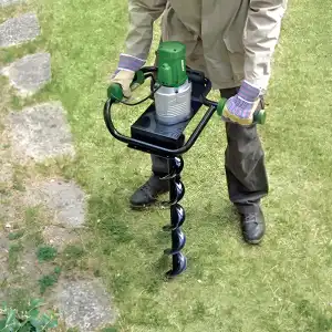 Tarière électrique filaire 1200W - Mèche 150mm, profondeur de travail 56cm