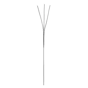 Tige en métal 3 brins noir 126cm  Tige en métal 3 brins noir 126cm