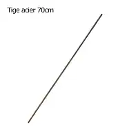 Tige acier L.70cm x D.1cm