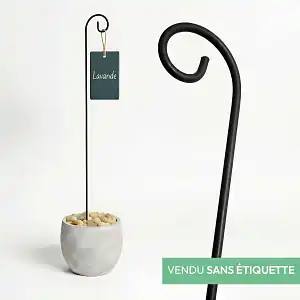 Porte étiquette acier 50cm x10