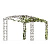 Pergola renforcée pour plantes grimpantes Pagode 13,60m2 - L. 4,45 x l. 3,05 x H. 2,28 m
