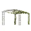 Pergola renforcée pour plantes grimpantes Pagode 13,60m2 - L. 4,45 x l. 3,05 x H. 2,28 m