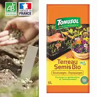 Terreau semis bouturage repiquage Bio - 6L  Terreau semis bouturage repiquage Bio - 6L