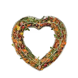 Topiaire Coeur grillagé chromé
