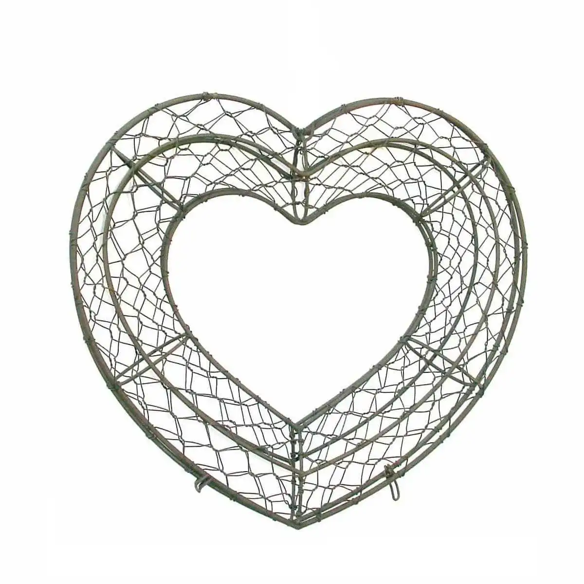 Topiaire Coeur grillagé marron  Topiaire Coeur grillagé marron