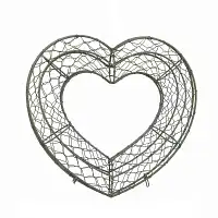 Topiaire Coeur grillagé marron  Topiaire Coeur grillagé marron