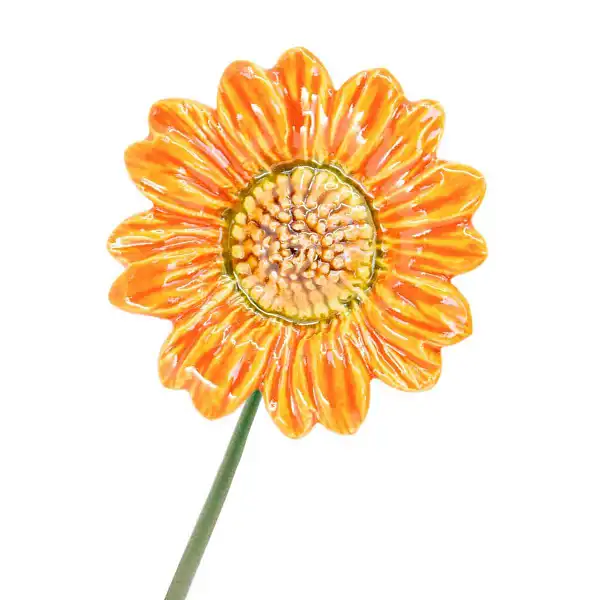 tournesol orange deco ceramique