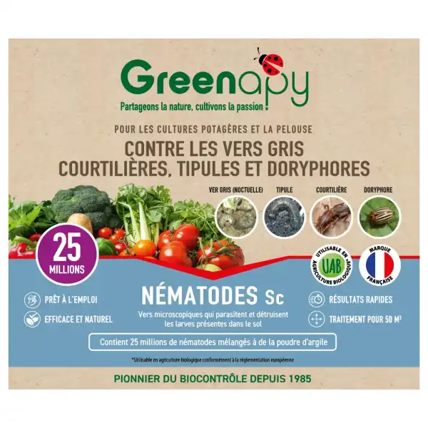 traitement courtilieres doryphores nematodes 25M