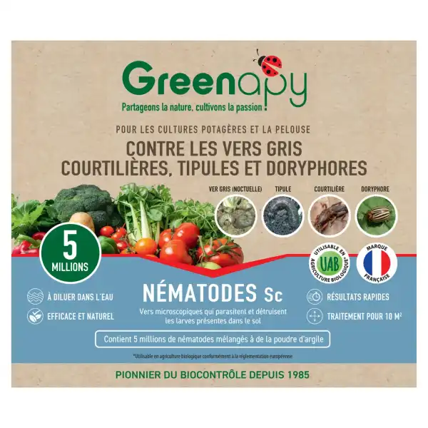 traitement courtilieres doryphores nematodes 5M