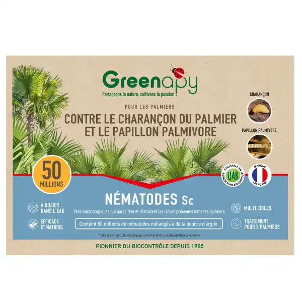 traitement papillon palmier nemapalmier 50M