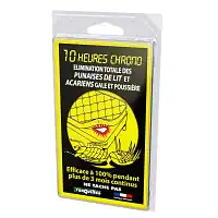 Plaquette matelas 10H chrono anti punaises de lit