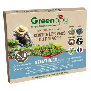 Nématodes traitement universel anti vers du potager - 2 x 10 millions pour 20m2